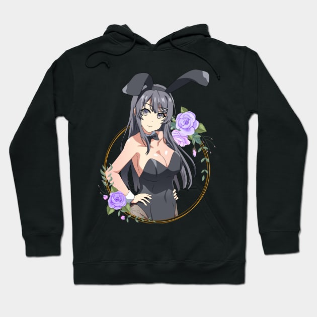 Bunny girl senpai- Mai Sakurajima Hoodie by Hala Art